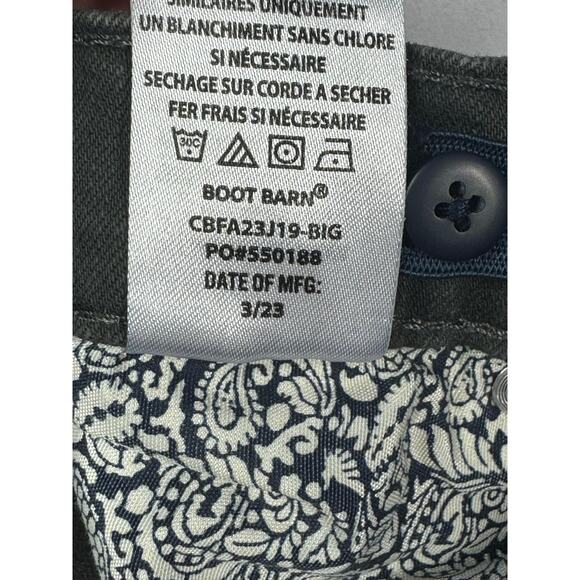 Cody James Youth Boys Straight Leg Gray Denim Jeans - Size 18 (28x29) - Picture 6 of 6